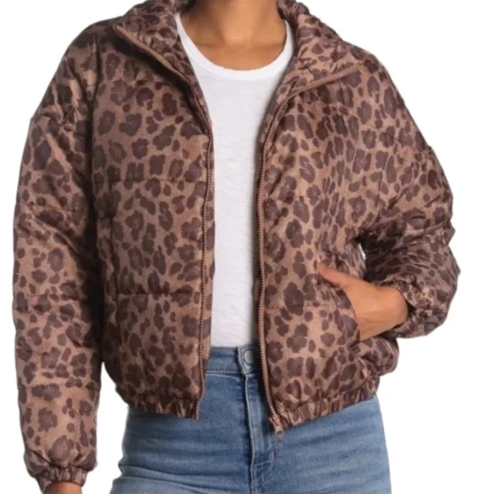 Abound Animal Print Puffer Jacket